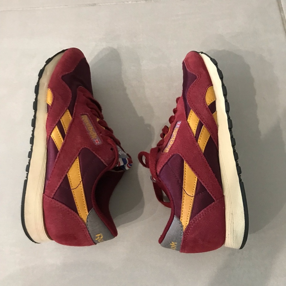 REEBOK Kids Unisex Burgundy Suede Fabric Mix Sneakers  | 5 - Picture 10 of 14